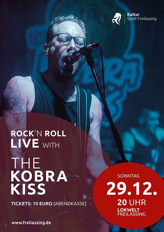 ©The-Kobra-Kiss-LokweltFreilassing-Konzert-Plakat